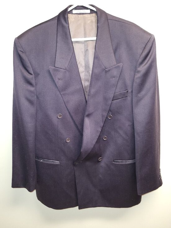 Designatore Lanne Rossi Other - Designatore Lanne Rossi Men's Charcoal Grey Double-Breasted Blazer Size 42T
